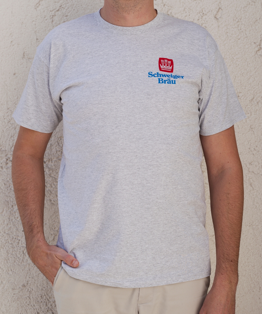 Schweiger Bräu T-Shirt Unisex grau_front