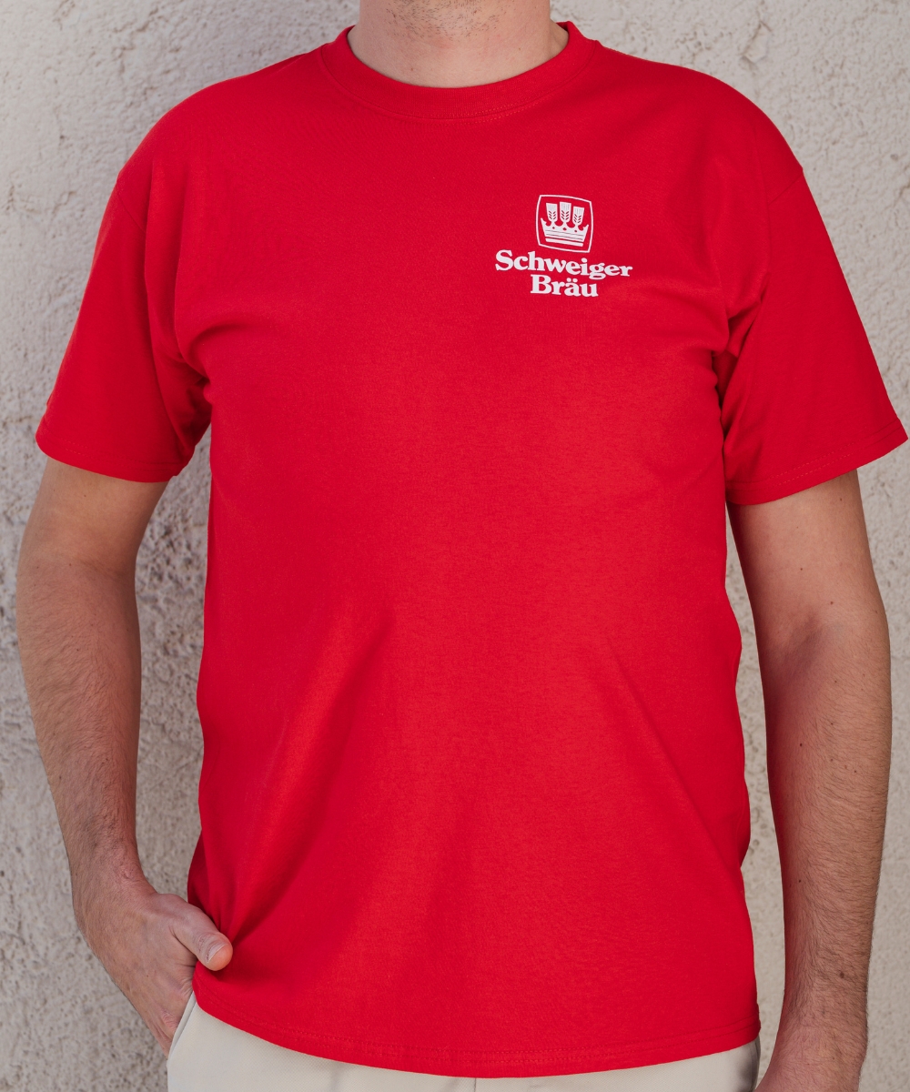 Schweiger Bräu T-Shirt Unisex rot_front
